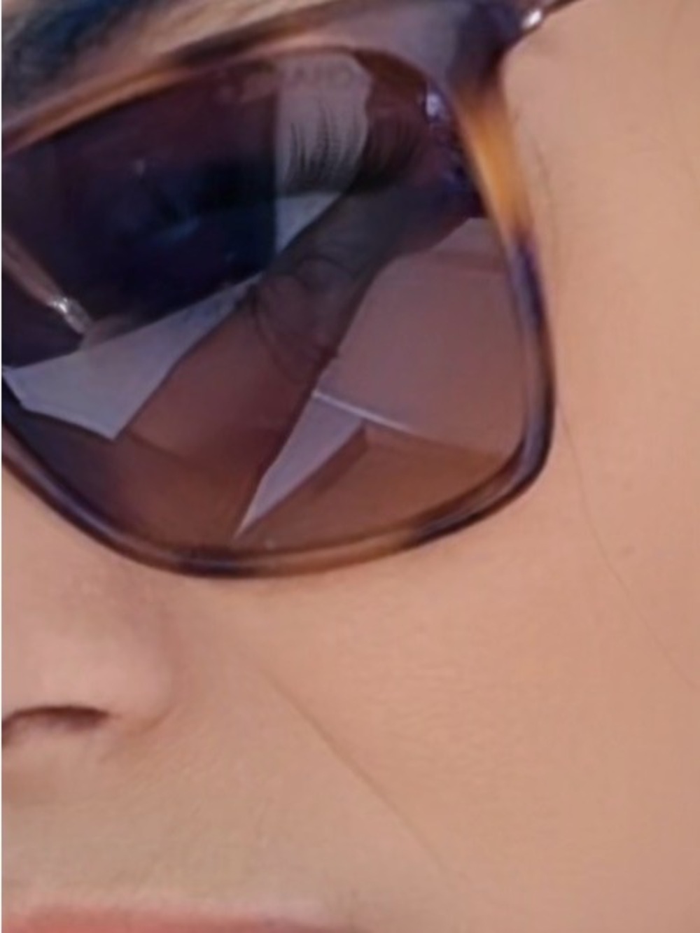 Brown Rectangular Sunglasses - Picture 8 of 8